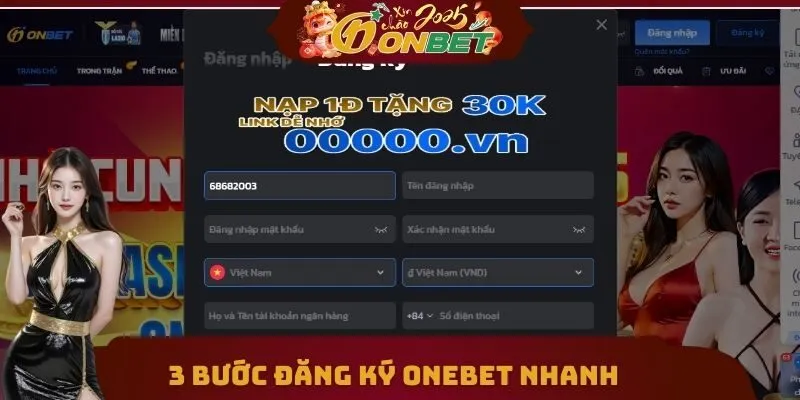 Đăng ký Onebet 2 3 bước đăng ký Onebet nhanh cho người mới bắt đầu